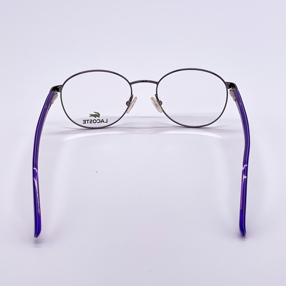 NEW LACOSTE KID’S EYEGLASSES L3104 035 PURPLE ROUND KID’S EYEWEAR LACOSTE - Picture 6 of 9